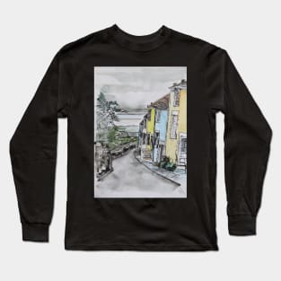 Cottages in Mumbles Long Sleeve T-Shirt